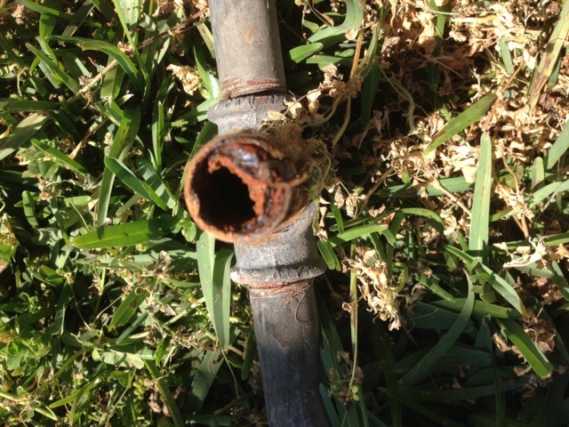 Rusted Galvanised Water Pipe