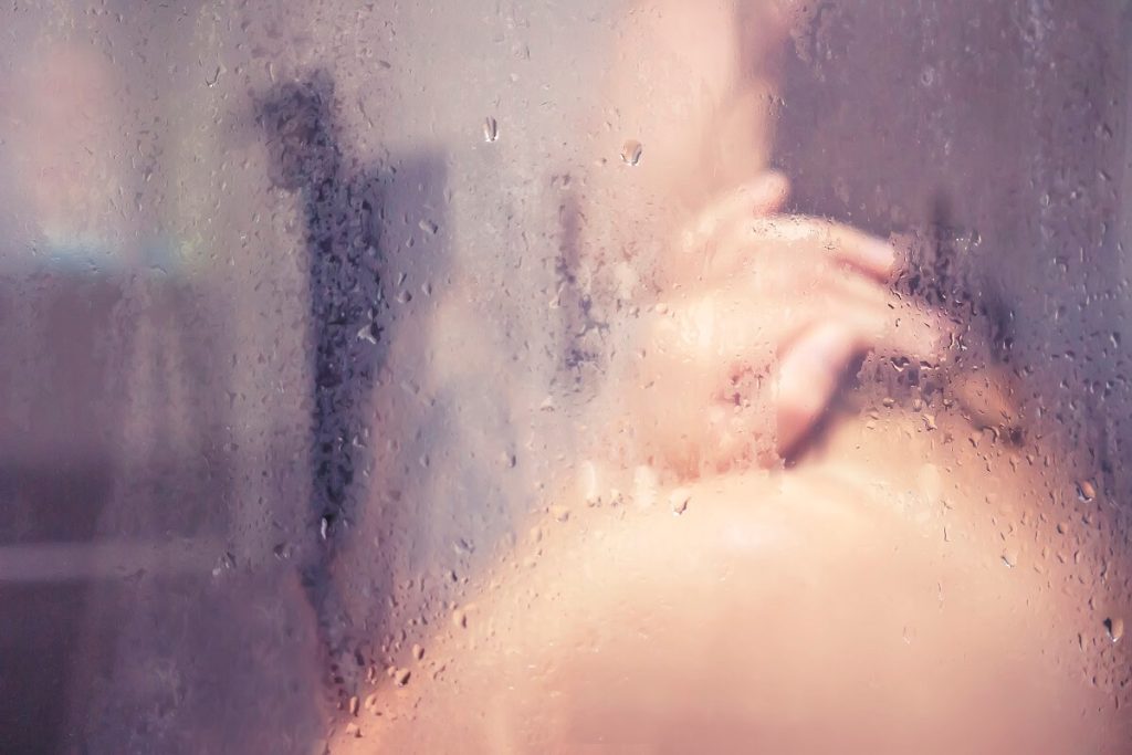 Steaming hot shower with a Rheem hot water heat pump system.  Domestic and Commercial systems available.