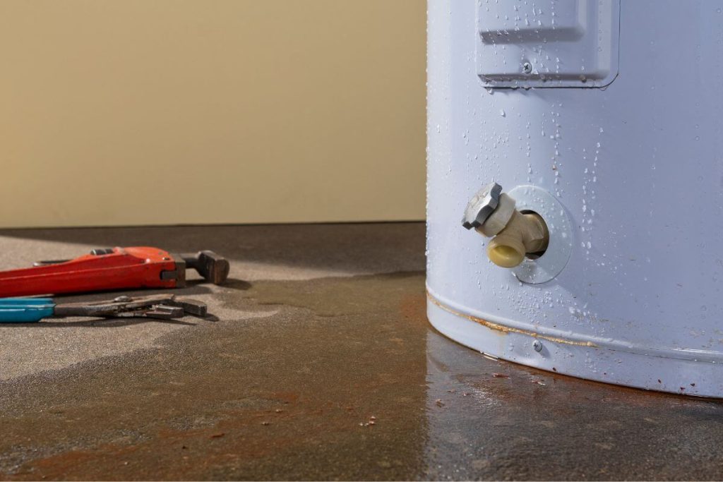 Water leaking from the base of unit can be a sign of dying hot water systems