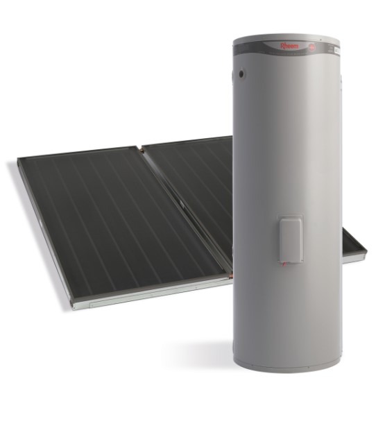 Solar hot water storage system - also known as ground mounted or split system solar hot water.